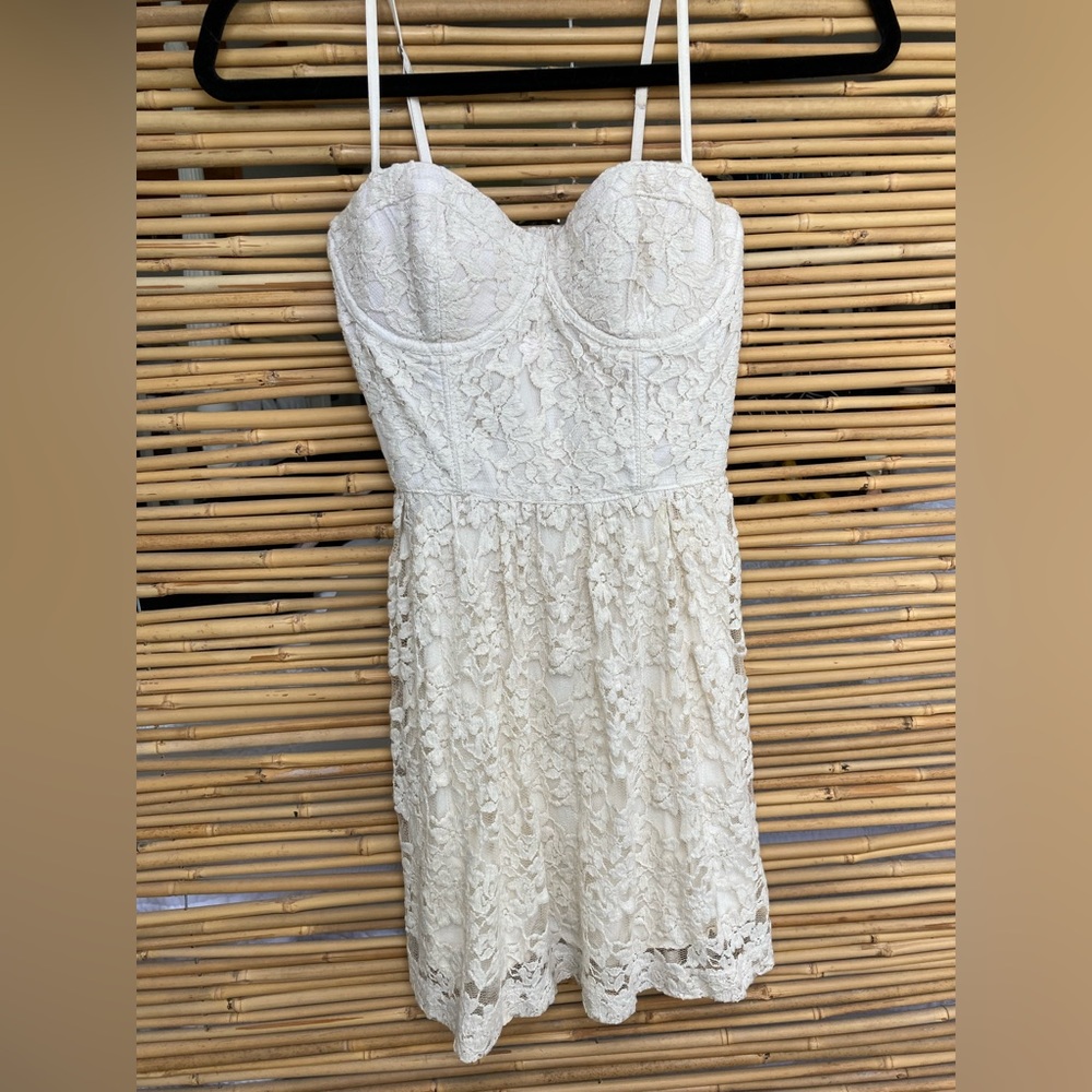 Tan Lacey Dress